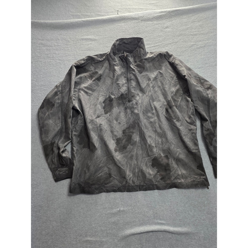 Marker Salt Lake 2002 Winter Olympics 1/4 Zip Windbreaker Gray Camo‎ Mens L